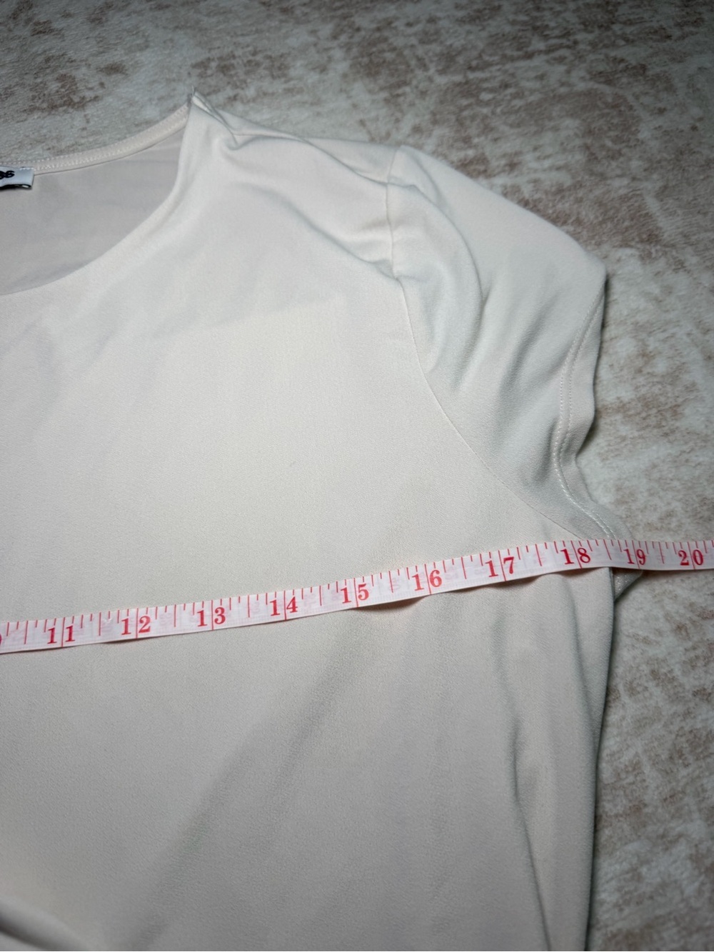Express Cream Short Sleeve Crewneck Bodysuit Women’s XL - Picture 6 of 7